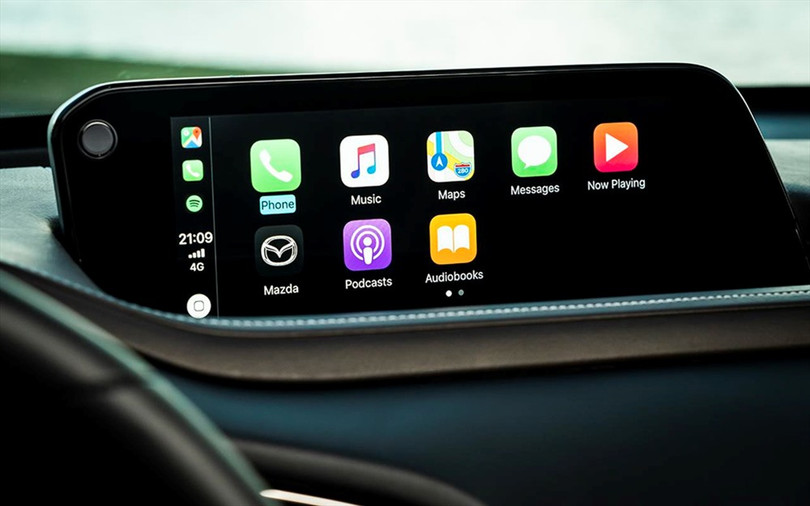 Màn hình giải trí có kích thước 8,8 inch trên CX-30. Ảnh BD