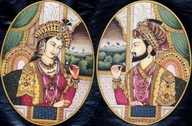 Phu nhân Mumtaz và hoàng đế Shah Jahan (Ảnh Wikimedia Commons)