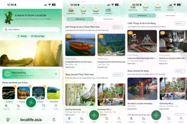 Giao diện ứng dụng LocalLife.Asia. Ảnh XM.
