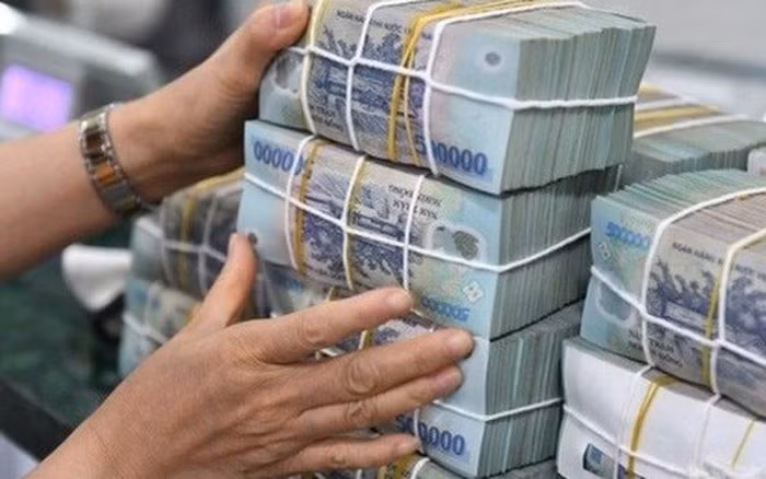 Quầy giao dịch ngân hàng. Ảnh: Yến Thanh. 