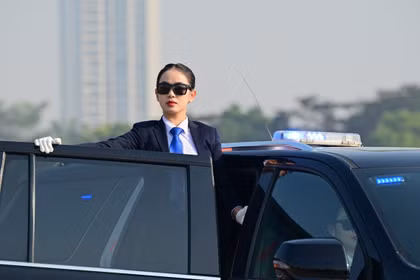 Lực lượng cảnh vệ tổng duyệt bảo vệ Đại hội XIV của Đảng.