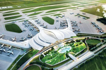 Phối cảnh sân bay Long Thành.