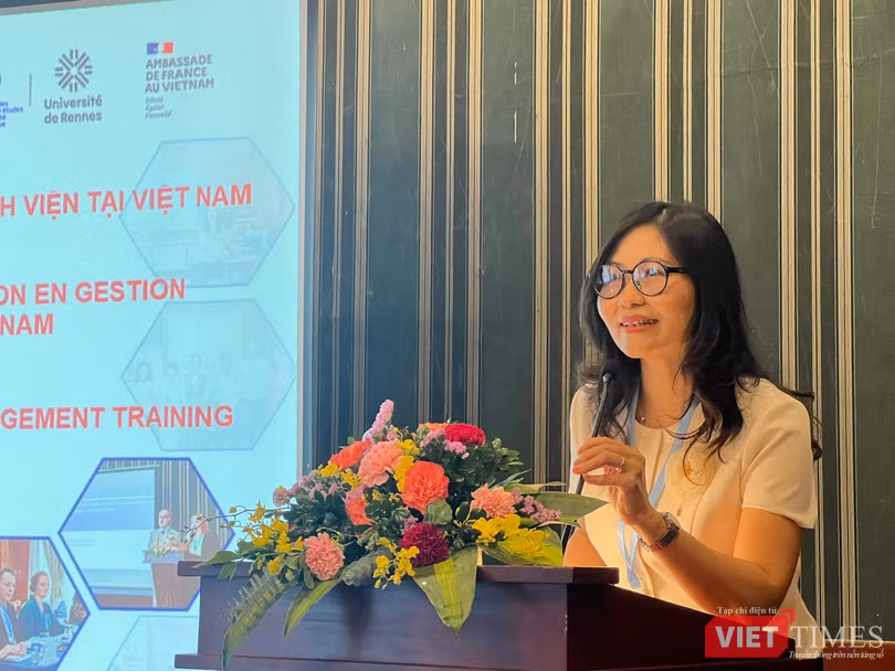 PGS.TS Nguyễn Thị Hoài Thu. Ảnh Thanh Hằng.