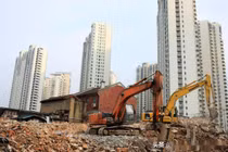 Tốc độ xây dựng nhà ở nhanh chóng của các đô thị Trung Quốc khiến nhiều quốc gia phải chú ý. Ảnh: Xinhua.