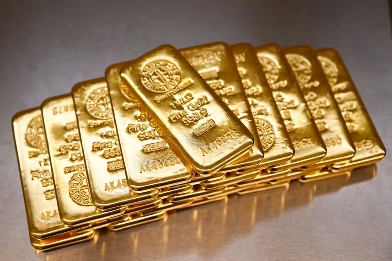 Giá vàng thế giới sáng 11/9 giảm mạnh, lùi về 4.323 USD/ounce sau phiên tăng trước đó. Ảnh: Reuters.