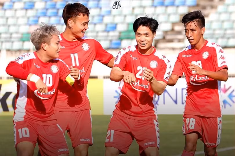 Công Phượng đã khai nòng sau hơn 1 năm tịt ngòi đã khiến cho người hâm mộ TP.HCM hy vọng anh sẽ tiếp tục tỏa sáng. Ảnh AFC