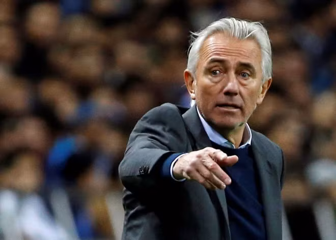 HLV Bert van Marwijk người Hà Lan, đang dẫn dắt tuyển UAE Ảnh AP