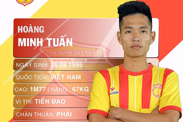 Một tuần trước khi “chợ cầu thủ” đóng cửa ảnh 5 Tiền vệ Hoàng Minh Tuấn đến khoác áo Phù Đổng FC ở lượt về giải hạng Nhất 2019 theo dạng cho mượn (ảnh Hội CĐV NĐ)
