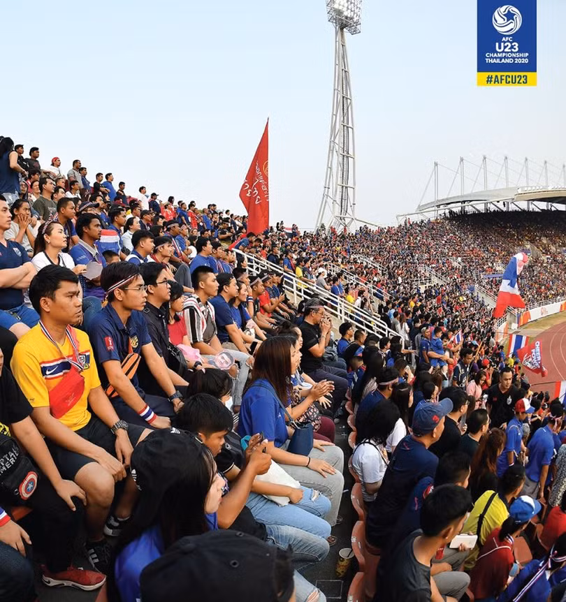 Tại vòng tứ kết, U23 Saudi Arabia đã vượt qua chủ nhà U23 Thái Lan 1-0 với sự can thiệp của VAR và quả phạt đền gây tranh cãi ở phút 77. Ảnh AFC