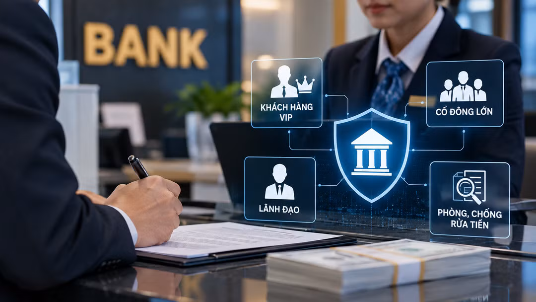 Khách VIP, cổ đông lớn, lãnh đạo ngân hàng được đưa vào dữ liệu giám sát chống rửa tiền. Ảnh minh hoạ. YT.