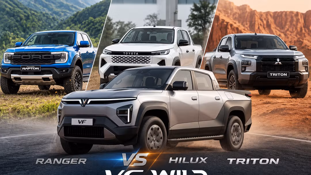 Giá 860 triệu và công nghệ EREV có giúp VinFast VF Wild cạnh tranh Ford Ranger, Hilux, Triton?
