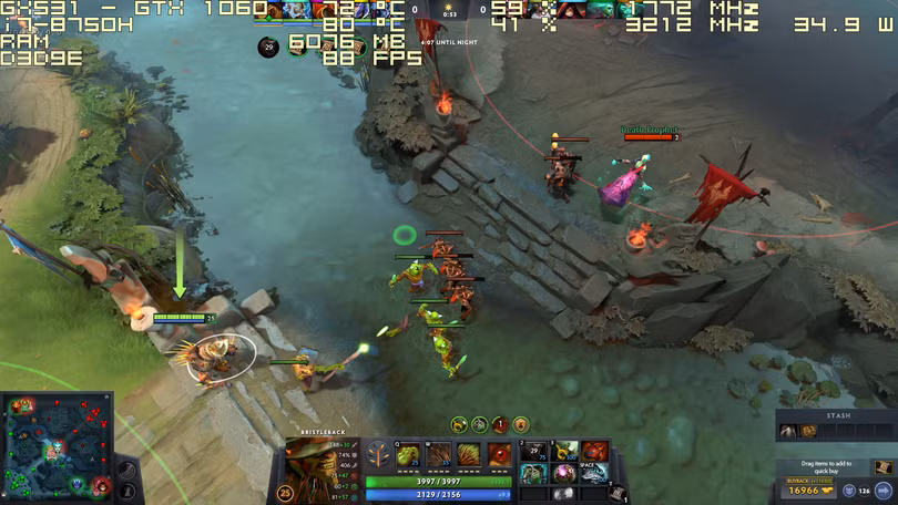 Thử nghiệm tựa game Dota 2 trên ROG Zephyrus S