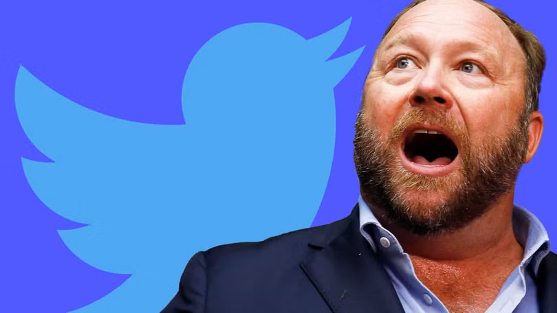 Twitter là nền tảng mạng xã hội cuối cùng cấm cửa "trùm" thuyết âm mưu Alex Jones. Ảnh: BI Twitter là nền tảng mạng xã hội cuối cùng cấm cửa "trùm" thuyết âm mưu Alex Jones. Ảnh: BI