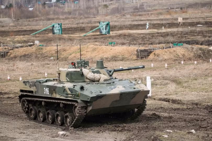 Xe đổ bộ đường không BMD-4M của Nga. Ảnh: Russian Gazeta. Xe đổ bộ đường không BMD-4M của Nga. Ảnh: Russian Gazeta.
