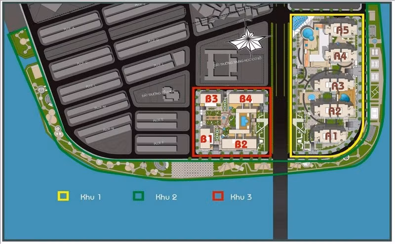 Phân khu chức năng của dự án The Era Town (Nguồn: Internet)