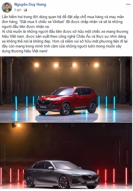 Ảnh chụp màn hình trang Facebook cá nhân của ông Nguyễn Duy Hưng - Chủ tịch CTCP Chứng khoán Sài Gòn (Nguồn: Facebook)