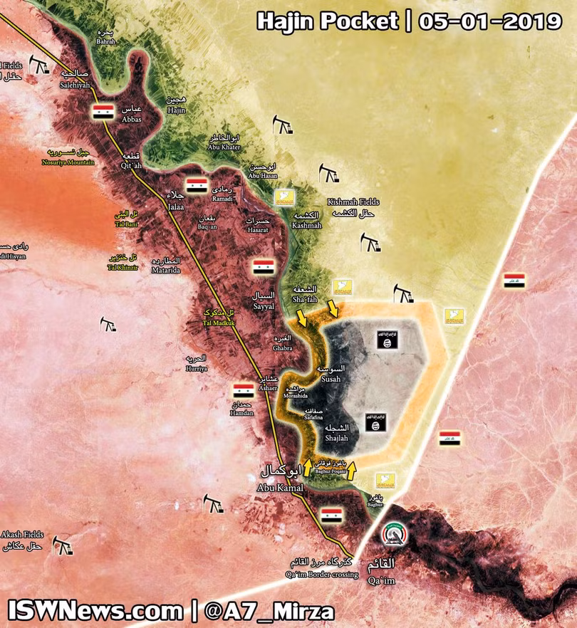 Lực lượng Dân chủ Syria tiến công đánh chiếm căn cứ địa, thị trấn al-Shafah trên thung lũng Deir Ezzor. Ảnh minh họa: Masdar News.