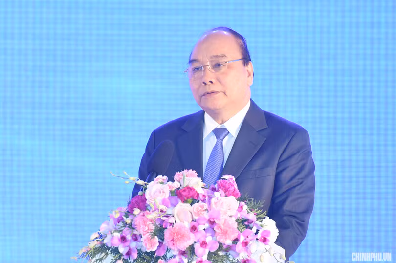 Thủ tướng Chính phủ Nguyễn Xuân Phúc phát biểu chỉ đạo tại buổi lễ (Ảnh: VGP)