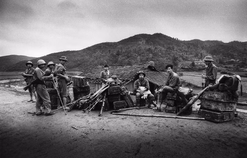 Ảnh một nhóm bộ đội Việt Nam do Giáo sư Goro Nakamura chụp tại Lạng Sơn vào tháng 3-1979.