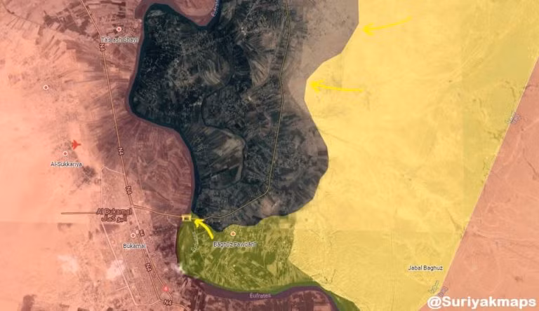 Cuộc tiến công của Lực lượng Dân chủ Syria trên thung lũng Euphrates. Ảnh South Front Cuộc tiến công của Lực lượng Dân chủ Syria trên thung lũng Euphrates. Ảnh South Front