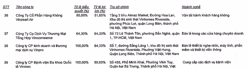 Vingroup lần đầu hé lộ tầm ảnh hưởng tại Vinpearl Air trên giấy tờ trong BCTC bán niên 2019. (Nguồn: VIC) Vingroup lần đầu hé lộ tầm ảnh hưởng tại Vinpearl Air trên giấy tờ trong BCTC bán niên 2019. (Nguồn: VIC)