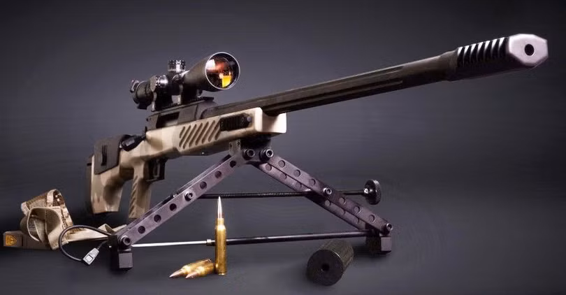 Súng trường có tầm bắn siêu xa SLVK-14S "Sumrak" 4.300m. Ảnh: RG. Súng trường có tầm bắn siêu xa SLVK-14S "Sumrak" 4.300m. Ảnh: RG.