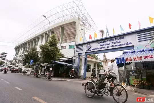 Một góc khu đất Sân vận động Chi Lăng, TP Đà Nẵng. Ảnh XM.