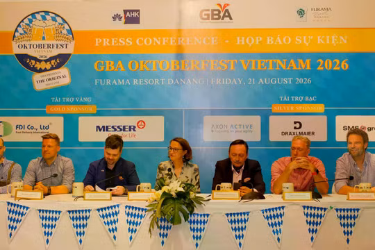 Họp báo công bố GBA Oktoberfest Vietnam 2026 diễn ra tại TP.HCM tối 21/8. Ảnh: XM.