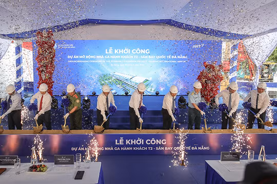 Sáng 19/5, Dự án mở rộng Nhà ga hành khách quốc tế Đà Nẵng (Nhà ga T2) chính thức khởi công.