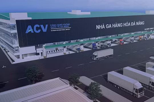 Phối cảnh Nhà ga hàng hóa mới công suất 100.000 tấn/năm tại Cảng hàng không quốc tế Đà Nẵng.