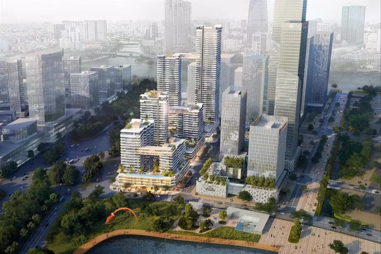 Phối cảnh Lotte Eco Smart City Thu Thiem. Ảnh: PDR. 