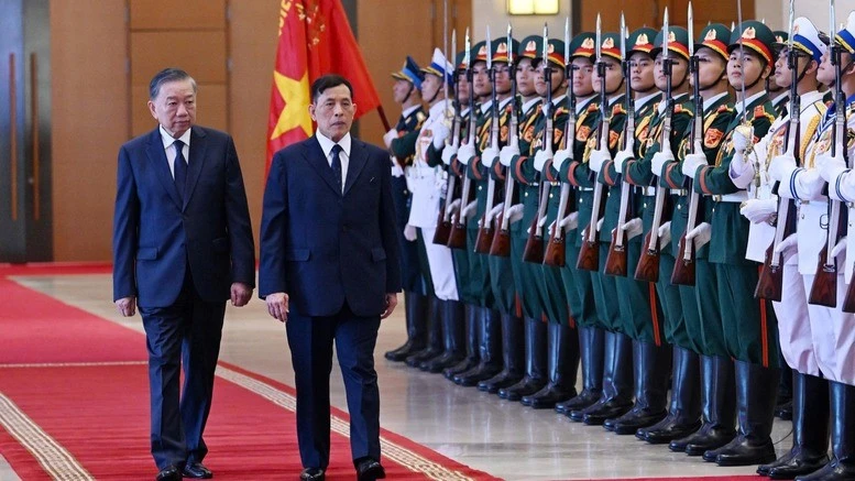 Tổng bí thư, Chủ tịch nước Tô Lâm chủ trì lễ đón Nhà vua Thái Lan