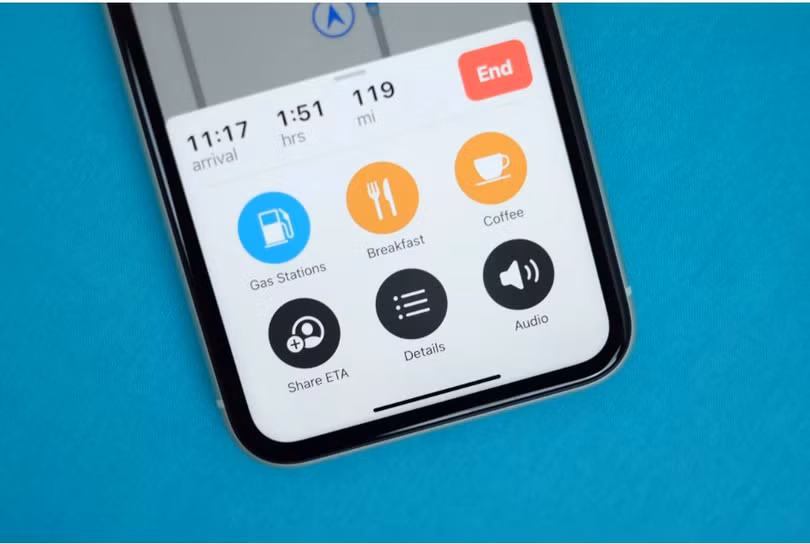 Tính năng chia sẻ ETA mới trên Apple Maps (Ảnh: Cnet)