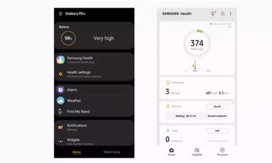 Ứng dụng Samsung Wearable (Ảnh: Tech Radar)