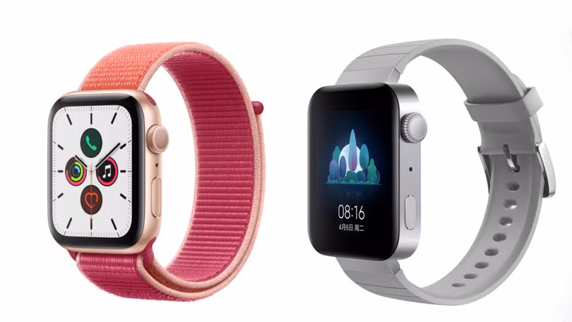 Chiếc Mi Watch cũng giống y hệt chiếc Apple Watch (Ảnh: Android Authority) Chiếc Mi Watch cũng giống y hệt chiếc Apple Watch (Ảnh: Android Authority)