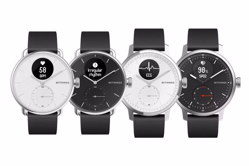 ScanWatch là sự kết hợp độc đáo của một chiếc đồng hồ cơ và một chiếc đồng hồ thông minh (Ảnh: Gizmodo) ScanWatch là sự kết hợp độc đáo của một chiếc đồng hồ cơ và một chiếc đồng hồ thông minh (Ảnh: Gizmodo)