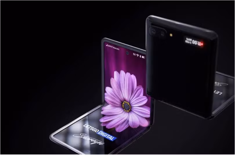 Thiết kế gập độc đáo của chiếc Samsung Galaxy Z Flip (Ảnh: Gizmochina) Thiết kế gập độc đáo của chiếc Samsung Galaxy Z Flip (Ảnh: Gizmochina)