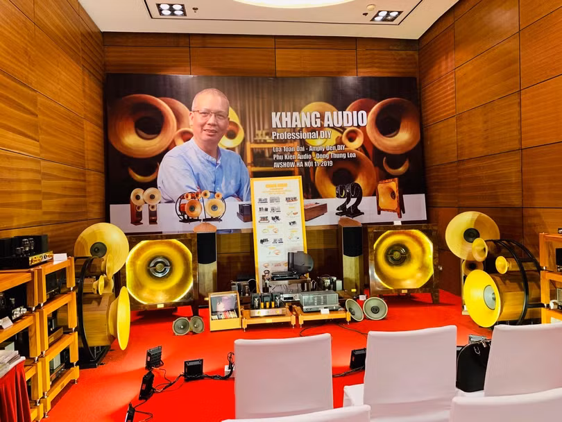 Hệ thống Audio được anh Khang đem đến triển lãm AV Show 2019