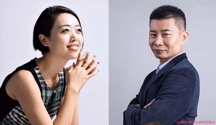 Hai người sáng lập Hồng Tâm: Cao Tịnh (trái) và Trần Bản Phong (phải)