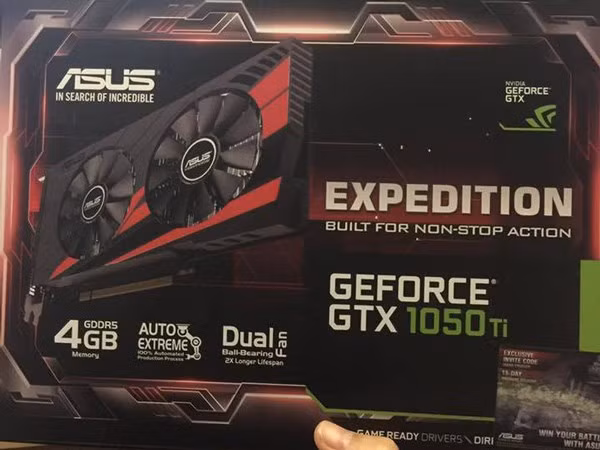 Rò rỉ ảnh card đồ họa Asus GTX 1050 Ti Expedition ảnh 1 Rò rỉ ảnh card đồ họa Asus GTX 1050 Ti Expedition ảnh 1