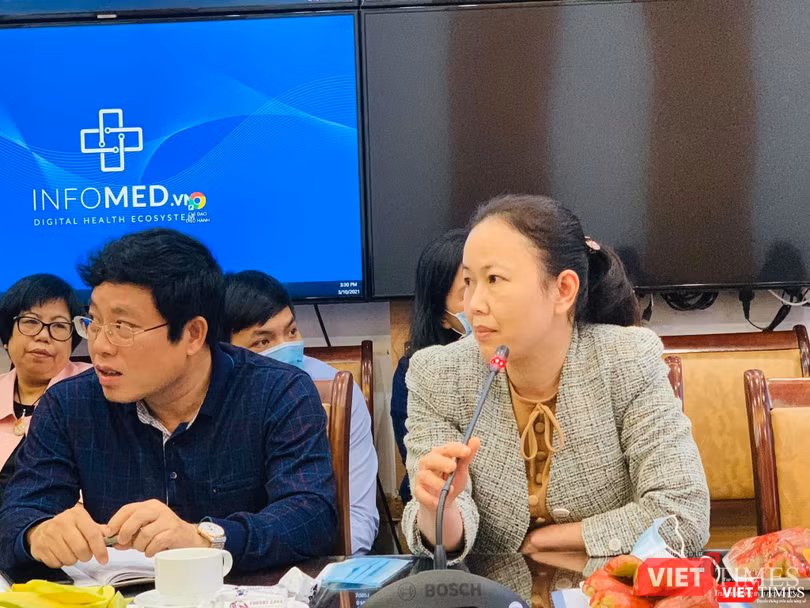 Đại diện Bệnh viện Nhi Trung ương trao đổi ý kiến