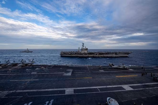 Tàu sân bay Mỹ liên tục vào Biển Đông trong thời gian gần đây. Ảnh: US Navy. Tàu sân bay Mỹ liên tục vào Biển Đông trong thời gian gần đây. Ảnh: US Navy.