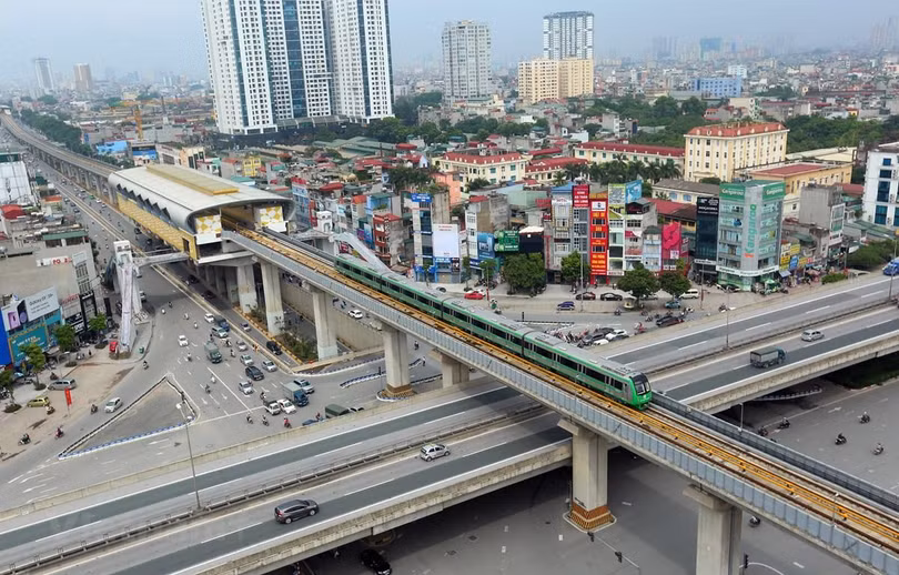 Đường sắt Cát Linh - Hà Đông, một điển hình của các dự án trọng điểm chậm tiến độ. Ảnh: VNE Đường sắt Cát Linh - Hà Đông, một điển hình của các dự án trọng điểm chậm tiến độ. Ảnh: VNE