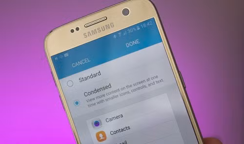 Chức năng thay đổi DPI cho giao diện sử dụng trên Samsung Galaxy mới. Chức năng thay đổi DPI cho giao diện sử dụng trên Samsung Galaxy mới.