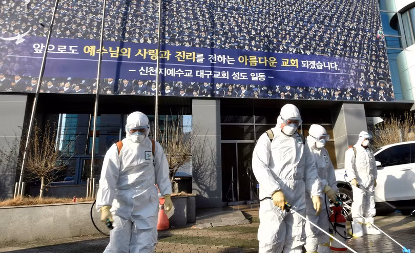 Hàn Quốc đã có 6.767 người bị nhiềm COVID-19 (Ảnh: Yonhap). Hàn Quốc đã có 6.767 người bị nhiềm COVID-19 (Ảnh: Yonhap).