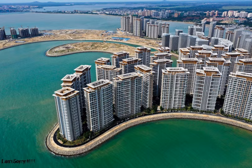 Các tòa cao ốc đã hoàn thành bị buộc phải phá dỡ (Ảnh: Jiemian).