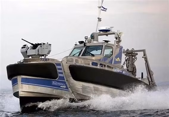 Một loại xuồng chiến đấu không người lái Seagull của Israel (Ảnh: chinatimes). Một loại xuồng chiến đấu không người lái Seagull của Israel (Ảnh: chinatimes).
