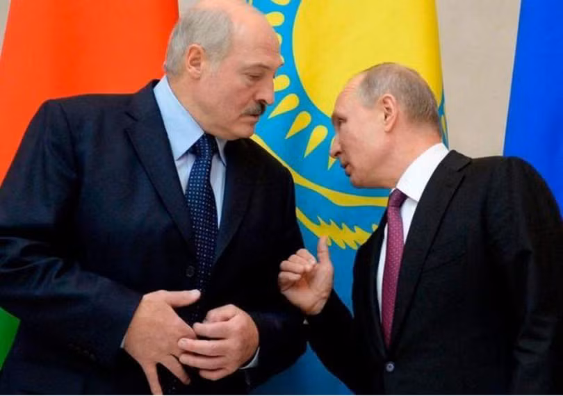 Ông Putin và Tổng thống Belarus Lukashenko (Ảnh: Sohu).
