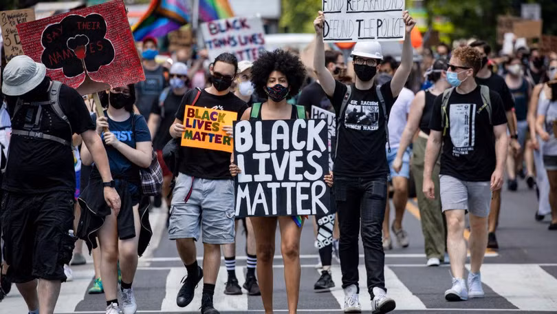 Phong trào Black Lives Matter rung chuyển xã hội Mỹ. Ảnh: CNN