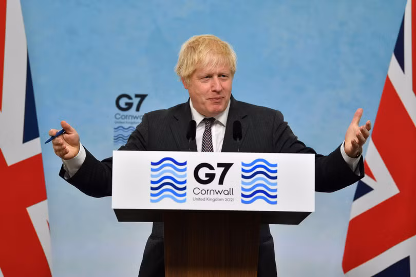 Thủ tướng Anh Boris Johson họp báo, đánh giá Hội nghị thượng đỉnh G7 rất thành công (Ảnh: Reuters). Thủ tướng Anh Boris Johson họp báo, đánh giá Hội nghị thượng đỉnh G7 rất thành công (Ảnh: Reuters).